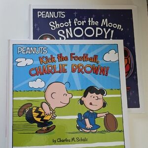 Peanuts Coffee Table Books Bundle - Hardcover - Football And Space